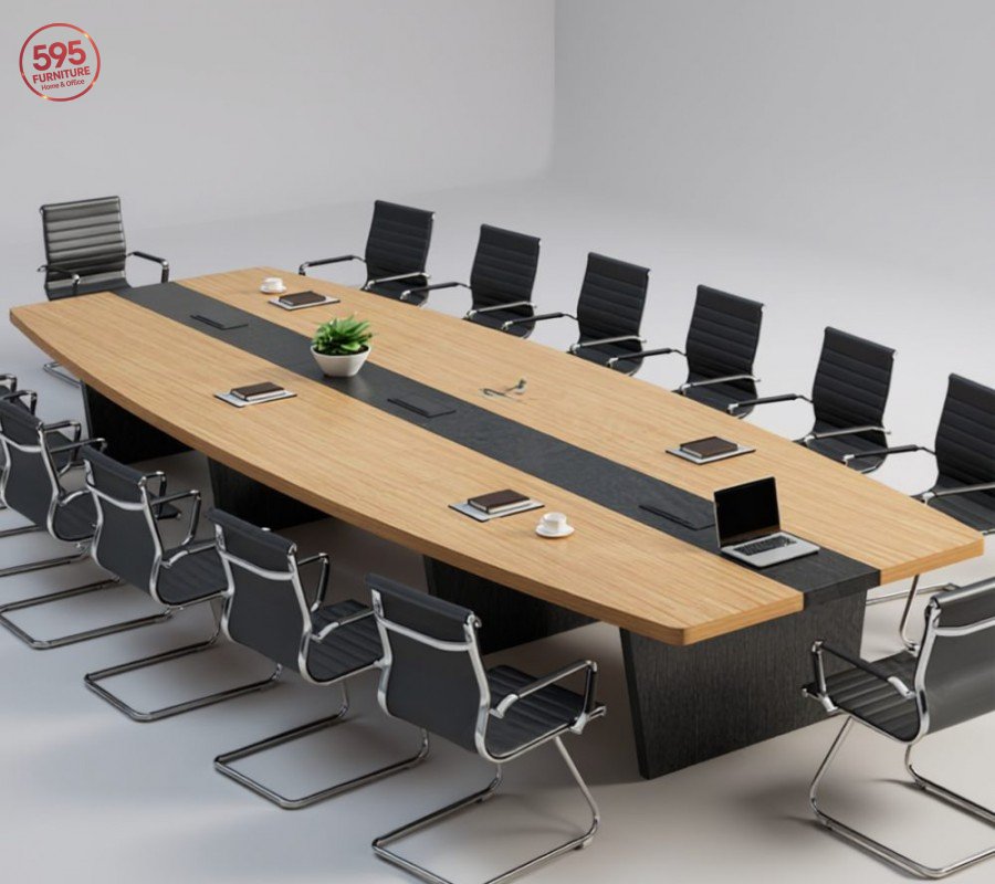 BÀN HỌP CHÂN GỖ BHCG595-10