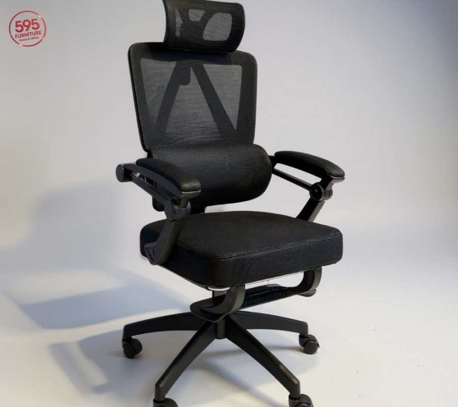 GHẾ CÔNG THÁI HỌC VĂN PHÒNG GCTH595-899 ĐEN