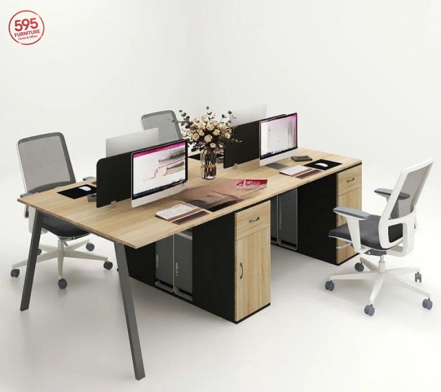 CỤM LÀM VIỆC 4 NGƯỜI NGỒI CUM4NV595-02