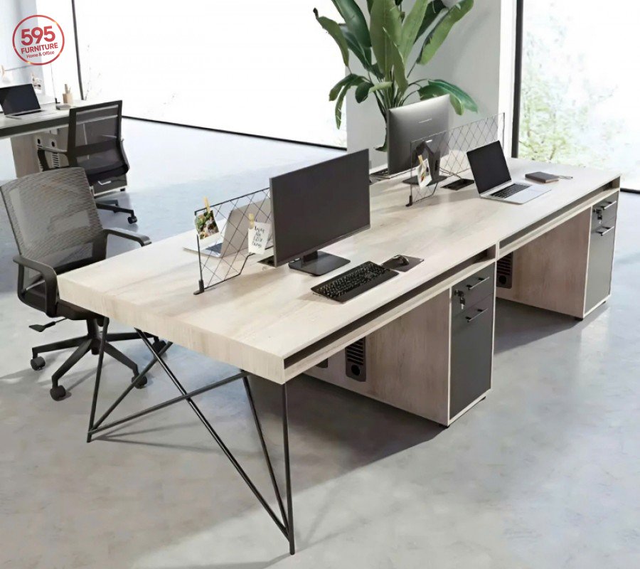 CỤM LÀM VIỆC 4 NGƯỜI NGỒI CUM4NV595-06