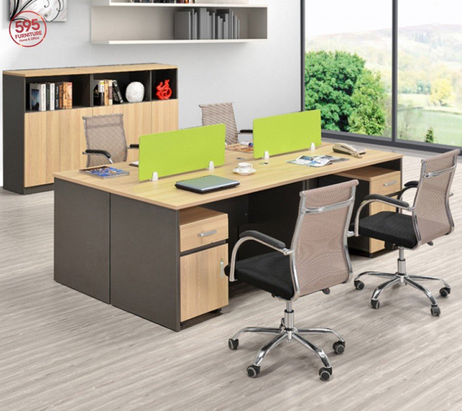 CỤM LÀM VIỆC 4 NGƯỜI NGỒI - CUM4NV595-13